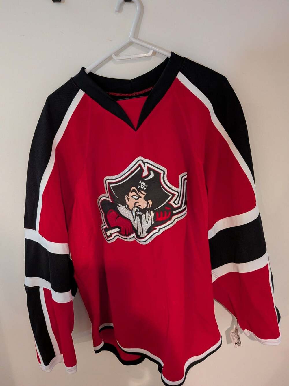 Reebok Portland Pirates AHL Edge 2.0 Authentic Red Hockey Jersey Size 56